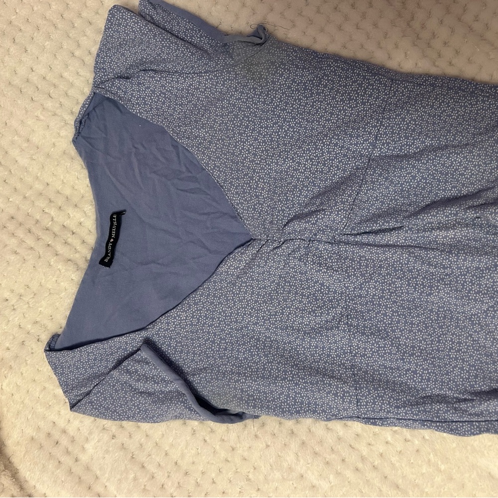 Brandy Melville Blue Floral Top